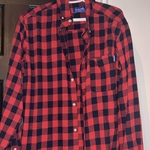 Red and Black Checkered Men's Shirt